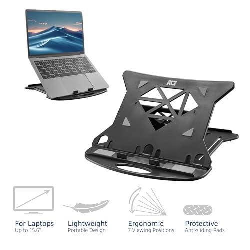 Support ordinateur portable 15.6 pouces pliable réhausseur PC ACT AC8150