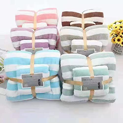 Image of HomeCloud Ultra Soft 300 GSM Bath Towel Set | 3X Softer Than Cotton Towels | Highly Absorbent & Ultra Fast Dry | Perfect for Home, Pool, Spa & Gym |Set of 2 (1 Bath (140x70cm), 1 Face Towel (75x35cm)