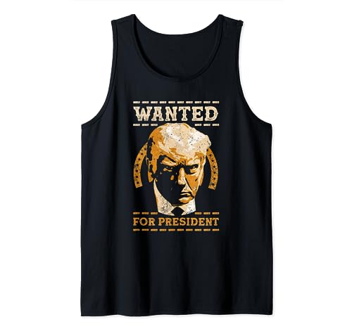 Icónico Donald Trump Wanted for President Never Surrender Camiseta sin Mangas