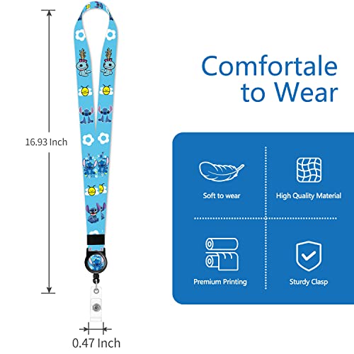 Akkya Neck Lanyard With Retractable Reel Id Badge Holder For Keys Key Chain Card Cute Cartoon Lanyards For Women Men Guys Girl Boys Kids Teachers The Office Keychains Gs364 #TOP4