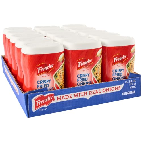 French's Original Crispy Fried Onions, 2.8 oz (Pack of 15)