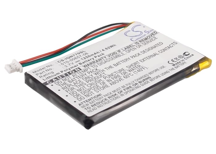 1250mAh GPS Replacement Battery,Compatible with Nuvi 770,Nuvi 770T