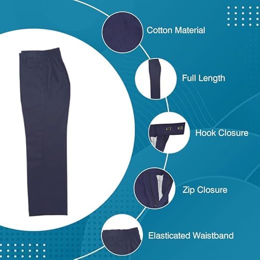 Image of School Uniform Pants for Boys & Girls | Half Elatic | Readymade Trouser for Schools