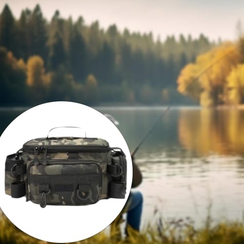 menolana Bolsa de armazenamento de equipamento de pesca Bolsa de pesca Acessórios de pesca Pochete d