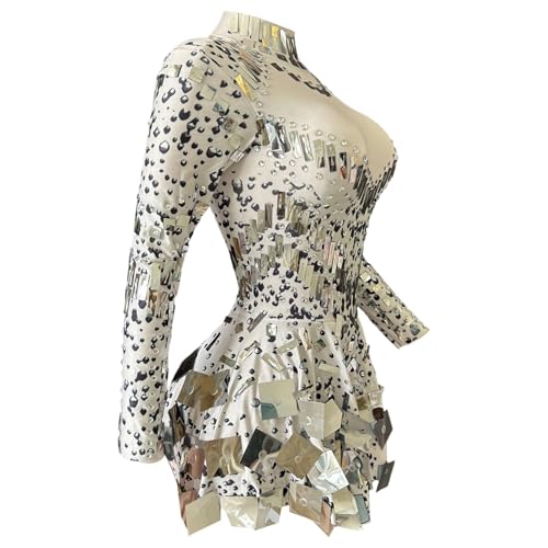 Robe ample manches longues confortable qui cache les rondeurs - 4