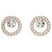 Produktbild Swarovski Creativity Ohrstecker, Rund, Weiss, Roségold-Legierungsschicht