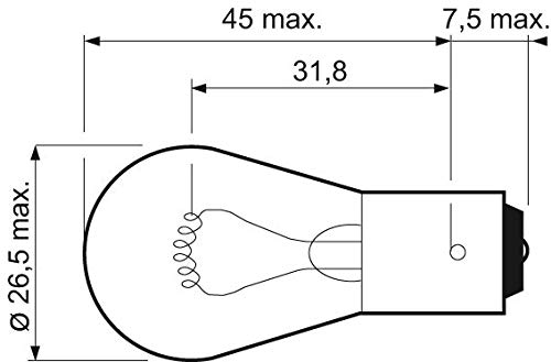 Valeo 32101 Lampadina, luci freno di ricambio