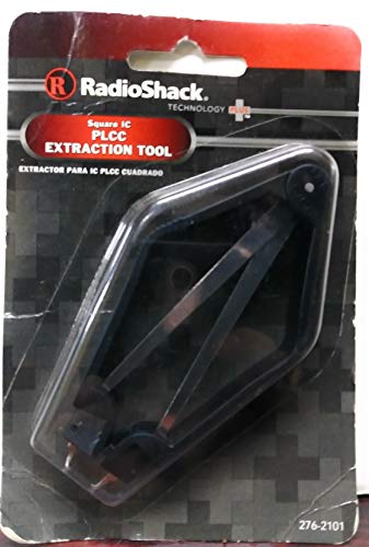 RadioShack Square IC PLCC Chip Extraction Tool Extractor Puller (Easily removes 18-Pin to 124-Pin PLCC ICs Simple Chips)