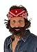 Stoner Costume Set Wig Beard and Bandana