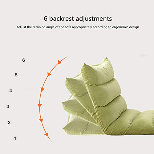 Chaise de sol kaki pliable et réglable pour méditation et salon