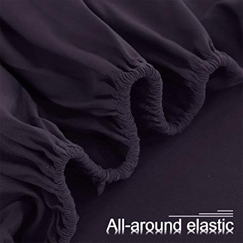 PiccoCasa Solid Fitted Sheet, Bed Mattress Protector, Wrinkle - Image 4