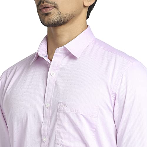 Image of Colorplus Cotton Contemporary Fit Medium Violet Casual Shirt for Men