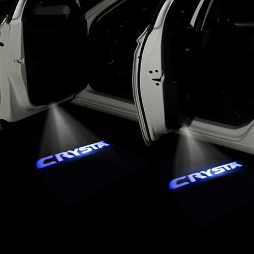 Image of KMH Ghost Shadow Light LED Projector Light Compatible with Toyota Crysta | Warning Anti Rear end Collision | 3D Welome Sensor Wireless Car Logo Design Puddle Lamp Light for Car Door Entry - Pack of 1