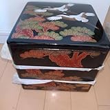 未使用おせち重箱三段重 松2鶴和風お祝い事