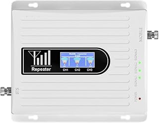 Vocdikficy Amplificador de Señal B1 B3 B8 Amplificador de Triple Banda 900 1800 2100MHz gsm WCDMA LTE Repetidor Amplificador de Señal Universal Enchufe de la UE