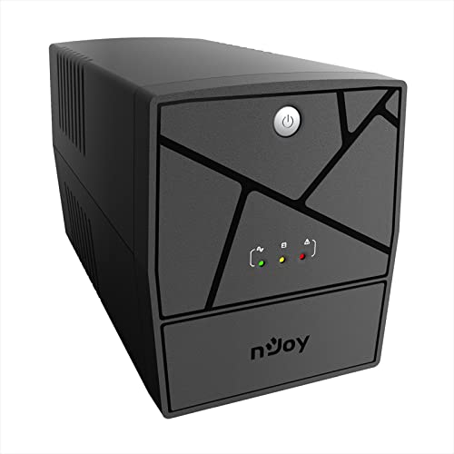 NJOY Keen 2000 Gruppo di Continuità 2000VA 1200 Watt, Line Interactive, UPS per Computer PC e...