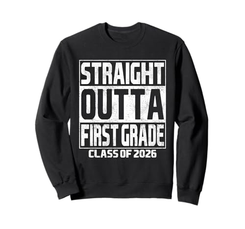 Straight Outta First Grade Graduation Class 2026 1st Grade �g���[�i�[