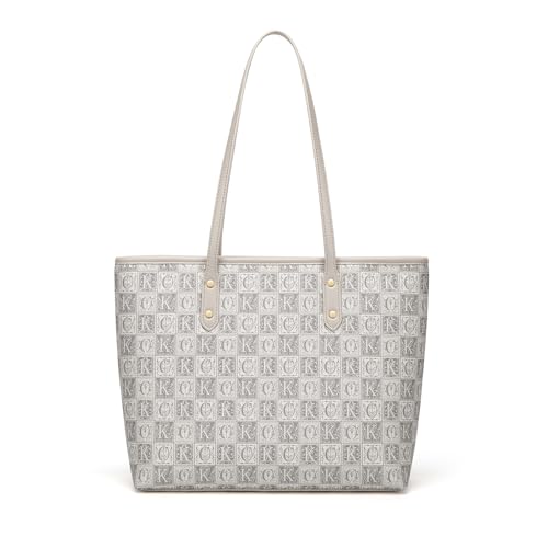 Bolso Tote de trabajo para mujer cuero ligero con cremallera
