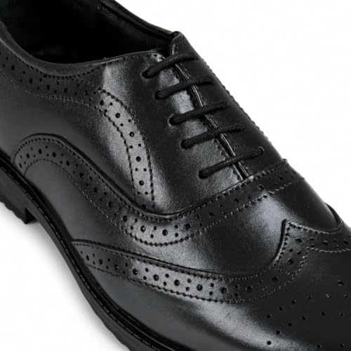 Image of Chardonnay Men's Brogue Leather Formal Shoes | Comfortable Cushioned Office Dress Shoes