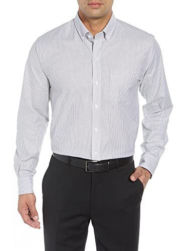 Cutter & Buck Men's Epic Easy Care Stretch Oxford Stripe Button Down Shirt