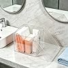 KissYou Acrylic Box Clear Display Case Plastic Square Cube Bathroom Counter Storage, Bin for Cleansing Facial Dry Wipes with Lid Wedding Party, Treats, Candies & Accessories