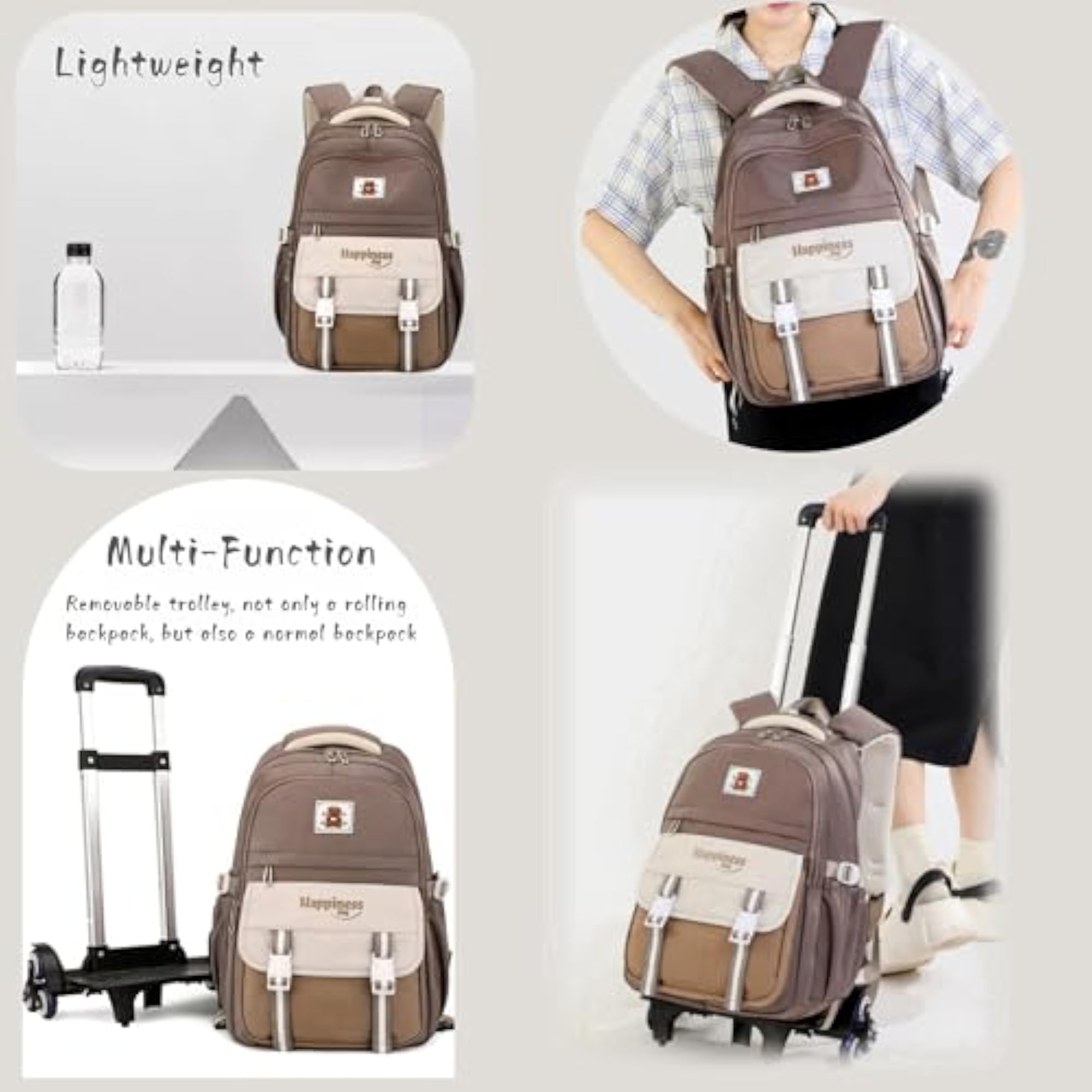 Kids' Rolling Backpack for School