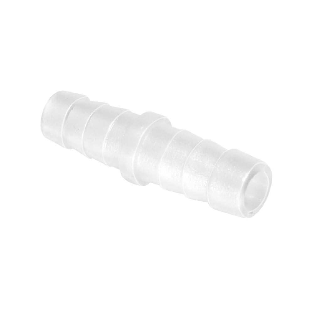 Quickun Plastic Hose Barb Fitting, 5/16" x 5/16" Barbed Splicer Mender Joint Adapter Union Fitting (Pack of 10)