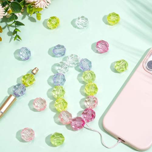 Perles rondes en cristal acrylique légères pour éviter les bijoux lourds et douloureux - 6