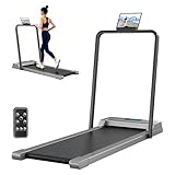 【Large et stable】Ce tapis de course spacieux de 48 cm (19 pouces) et aux dimensions globales de 121 x 50 x 125 cm offre une grande liberté de mouvement. Sa surface de course extra-large permet une liberté de mouvement totale. Sa conception robuste assure un maintien ferme pour des séances confortables et en toute confiance.