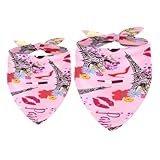 Accessoires pour animaux de compagnie : les bavoirs pour chien peuvent être utilisés à la fois pour les chiens et les chats, différentes couleurs et styles peuvent bien correspondre avec eux. Le mouchoir est lavable et réglable. Vous recevrez 2 bandanas pour animaux de compagnie du même style.