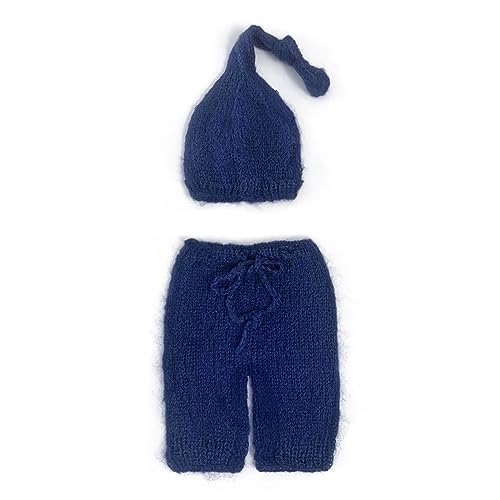 NVOQILIN Mameluco de Mohair para fotografía infantil, gorro suave, traje de fotos de bebé, accesorios para sesión de fotos, ropa para recién nacidos, regalo de ducha, suave y cómodo traje de