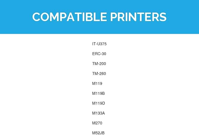 Cartuchos compatibles de cinta POS para Epson ERC-30, pack de 6 miniatura 9