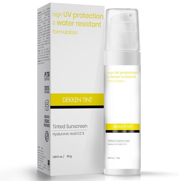DEKKEN TINT Tinted Sunscreen with Hyaluronic Acid 0.2%, High UV Protection, Water Resistant Formula, 50g-image-16
