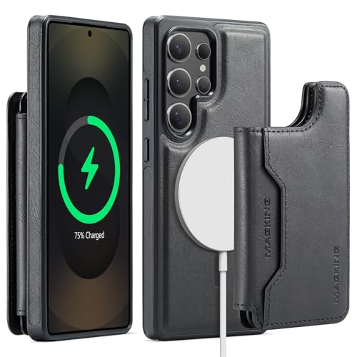 Coque iPhone 17 avec chargement sans fil et portefeuille détachable