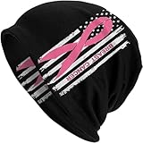cappuccio breast cancer flag breast cancer awareness berretto elasticizzato cappello beanie slouchy beanie elastico per running, sci, ciclismo