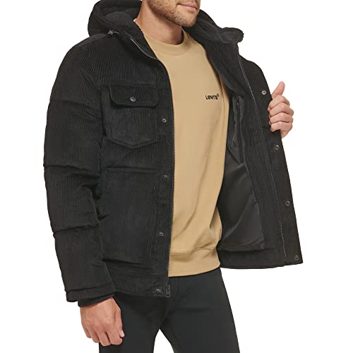 Image of Levi's Men's Performance Hooded Puffer Trucker Jacket (Regular & Big & Tall Sizes)