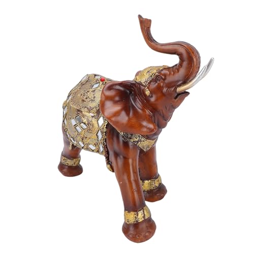 Statue d'éléphant à tronc surélevé, le cadeau de décoration parfait - 5