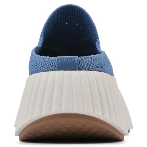 WHITE MOUNTAIN Tênis feminino Dystant Platform, Denim/tecido de cambraia, 35