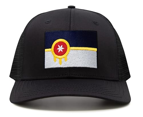 Image of International Tie City Hat for Men and Women, Adjustable Snapback Trucker Baseball Cap with Embroidered Patch