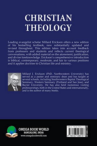 Image of Christian Theology [Hardcover] Millard J Erickson and Leading evangelical scholar Millard Erickson offers a new edition of his bestselling textbook, now substantially updated and revised throughout. This edition takes into account feedback from professor