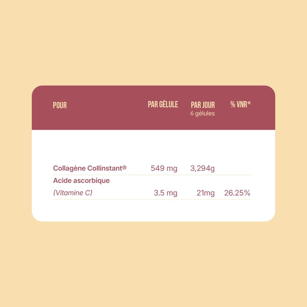 Collagène Type 2 Breveté - Articulations - Tendons - Muscles - Enrichi en Vitamine C - 360 gélules - YAM Nutrition