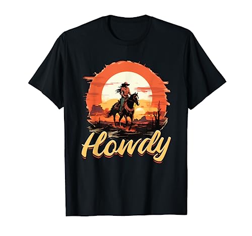 Rodeo Western Country Southern Cowgirl sombrero - Howdy Camiseta