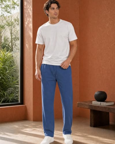 Image of Nobero Joggers for Men | Solid Trackpants for Men | Regular Fit | Elasticated Waist with Drawcord | Soft & Breathable Fabric | Casual Everyday Wear