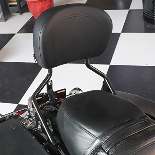 Aufer Detachable Upright Passenger Backrest Sissy Bar W/Back Rest Pad Compatible With For Touring Road King Street Glide Electra Glide Road Glide Flhr Flhx Flht Fltr 2009-2023（Black） #TOP3