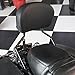 AUFER Detachable Upright Passenger Backrest Sissy Bar w/Back Rest Pad Compatible With For Touring Road King Street Glide Electra Glide Road Glide FLHR FLHX FLHT FLTR 2009-2023（Black）