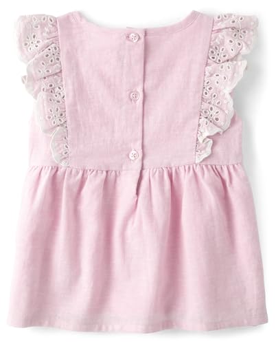 Image of Gymboree Girls and Toddler Flutter Sleeve Eyelet Tank Tops