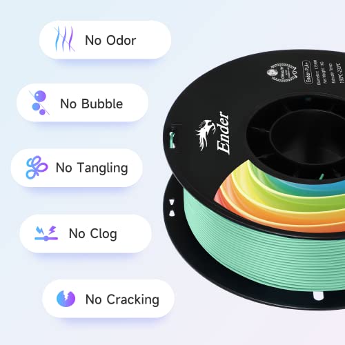 Image of Creality 3D Printer Filament, PLA Plus Filament 1.75mm Jade Green, PLA Pro Toughness Upgraded Dimensional Accuracy + /- 0.03mm, 1KG Spool(2.2lbs) Ender PLA+ Filament for Most 3D Printer
