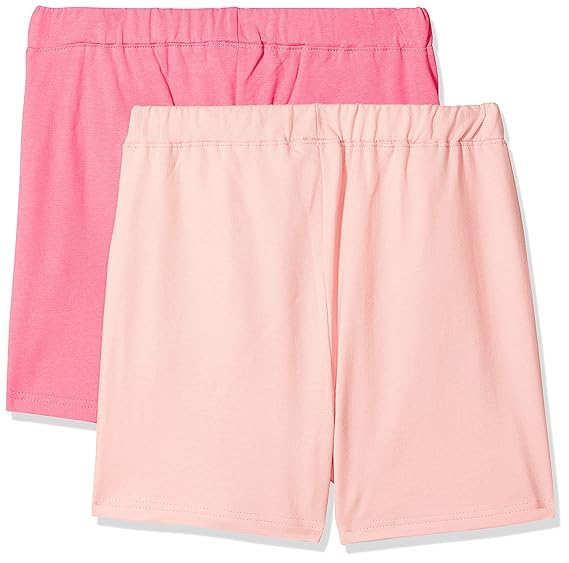 Image of Cloth Theory Premium Cotton Shorts for Girls - Regular Fit Pocket Shorts for Girls Pack of 2