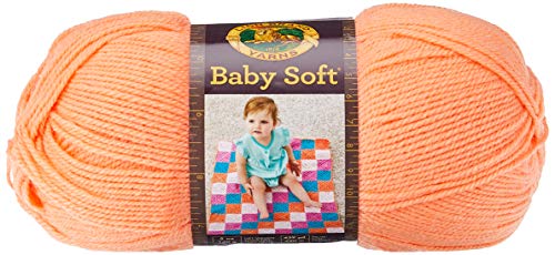 Image of Lion Brand Yarn 920-136 Babysoft Yarn, Apricot