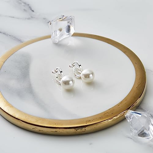 Bridal Shower Gifts Freshwater Cultured Real Pearl Clip On Earrings Comfortable Genuine Pearl Non Pierced Ears Jewelry for Women3
